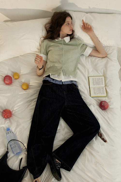 Patchwork High Waist Wide Pants