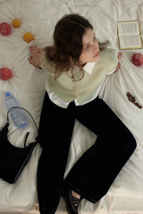 Patchwork High Waist Wide Pants