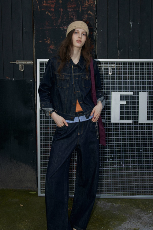 Patchwork High Waist Wide Pants