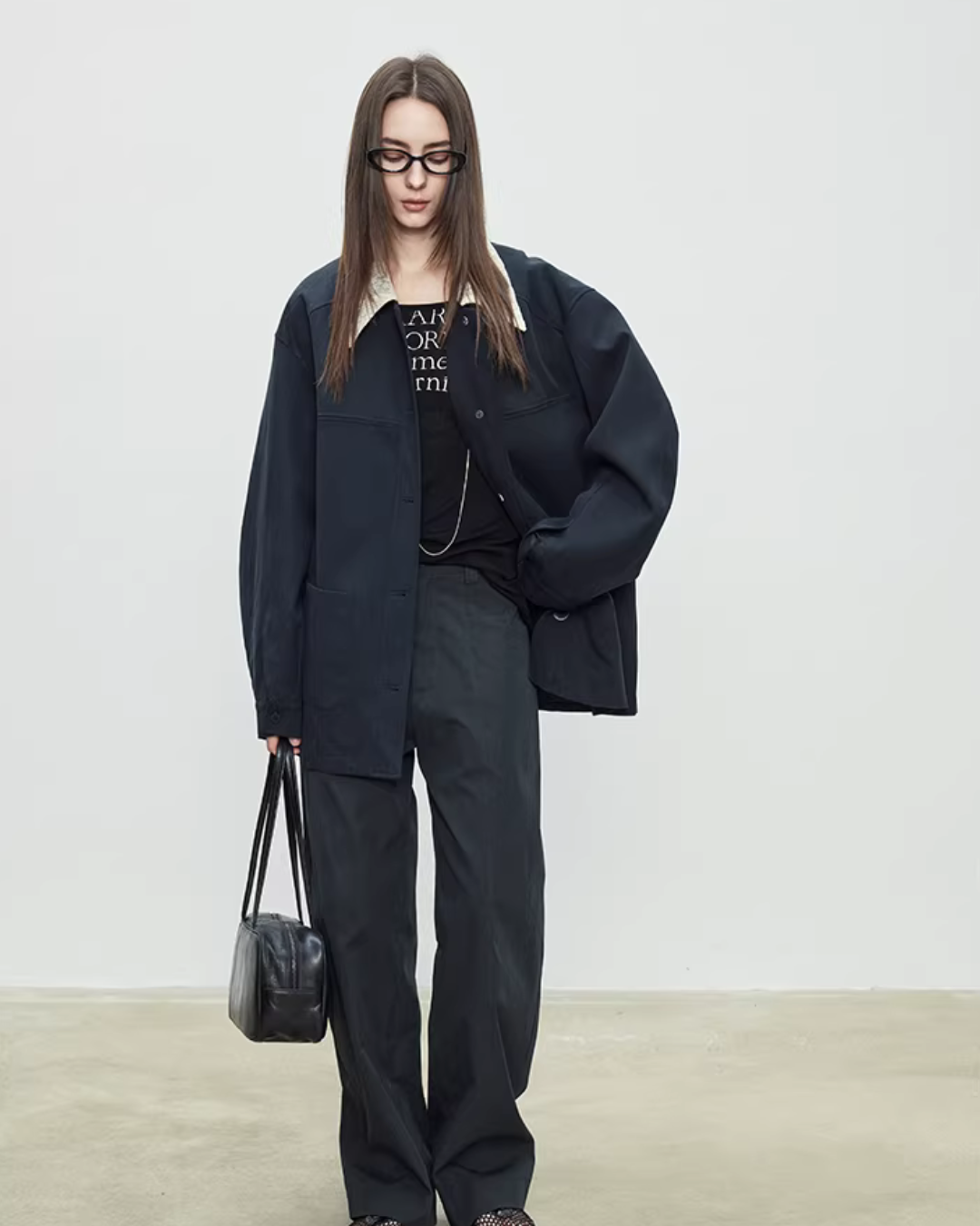 Patchwork Mid-Length Trench Coat Patchwork Mid-Length Trench Coat