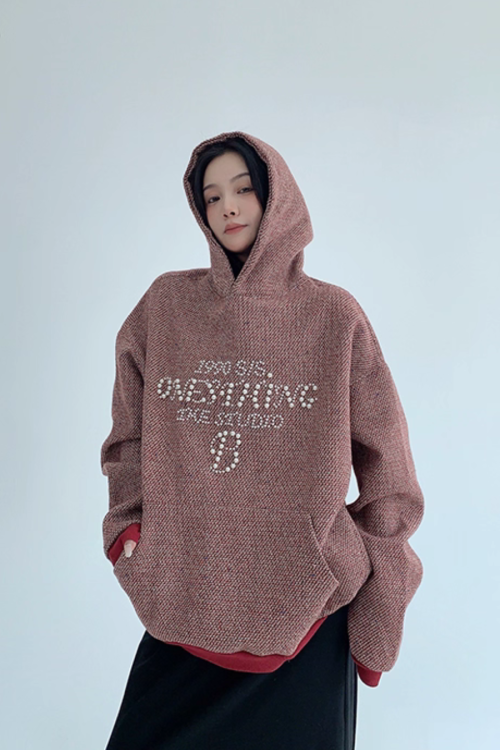Pearl Logo Loose Hoodie