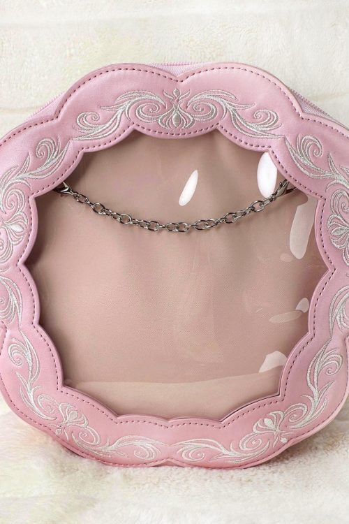 Pink Ita Bag with Clear Window for Pin Display