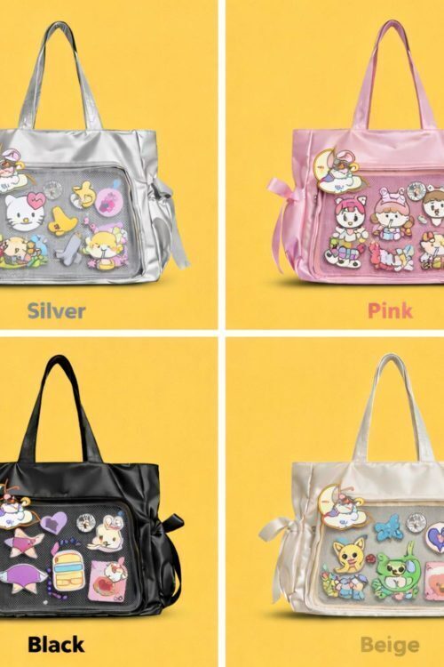 Pink Ita Crossbody Bag for Pin Display