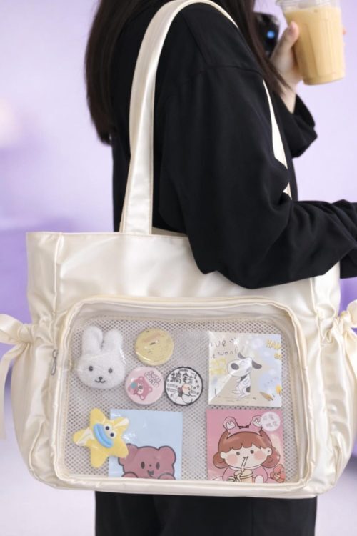 Pink Ita Crossbody Bag for Pin Display