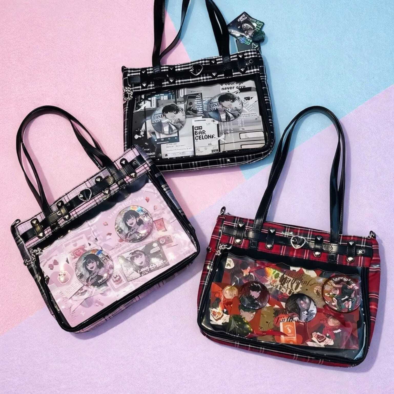 Pink Ita Tote Bag for Pin Display Pink Ita Tote Bag for Pin Display