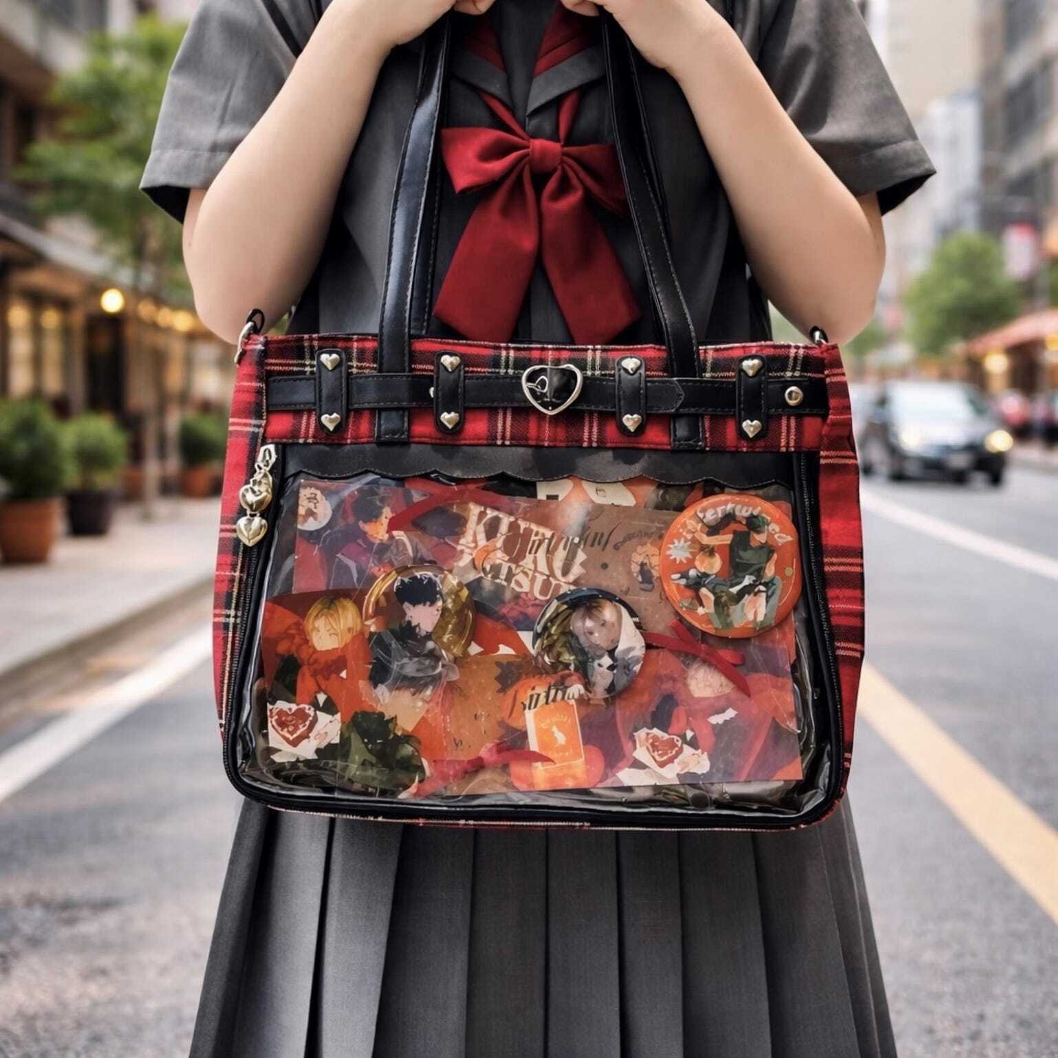 Pink Ita Tote Bag for Pin Display Pink Ita Tote Bag for Pin Display