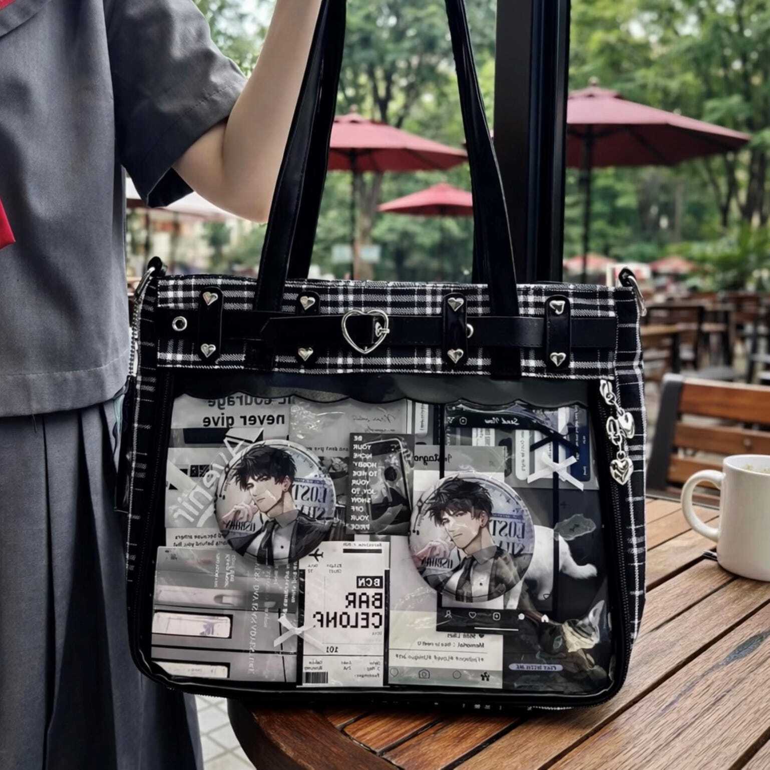 Pink Ita Tote Bag for Pin Display Pink Ita Tote Bag for Pin Display