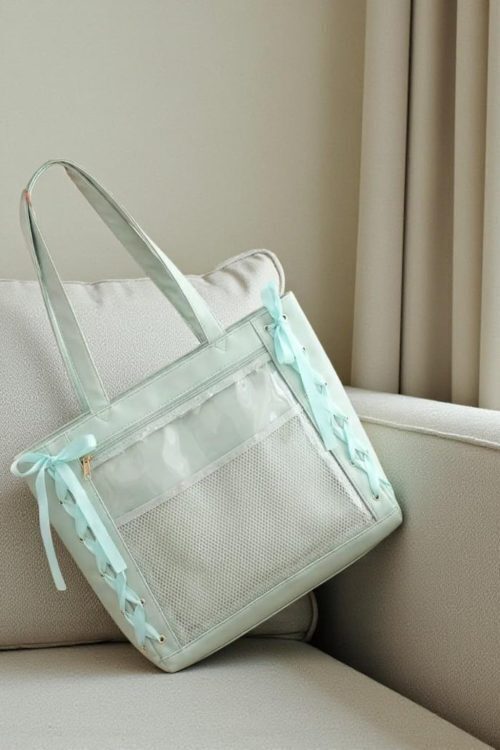 Pink Kawaii Convertible Ita Bag for Pin Display