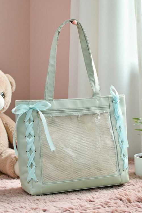 Pink Kawaii Convertible Ita Bag for Pin Display