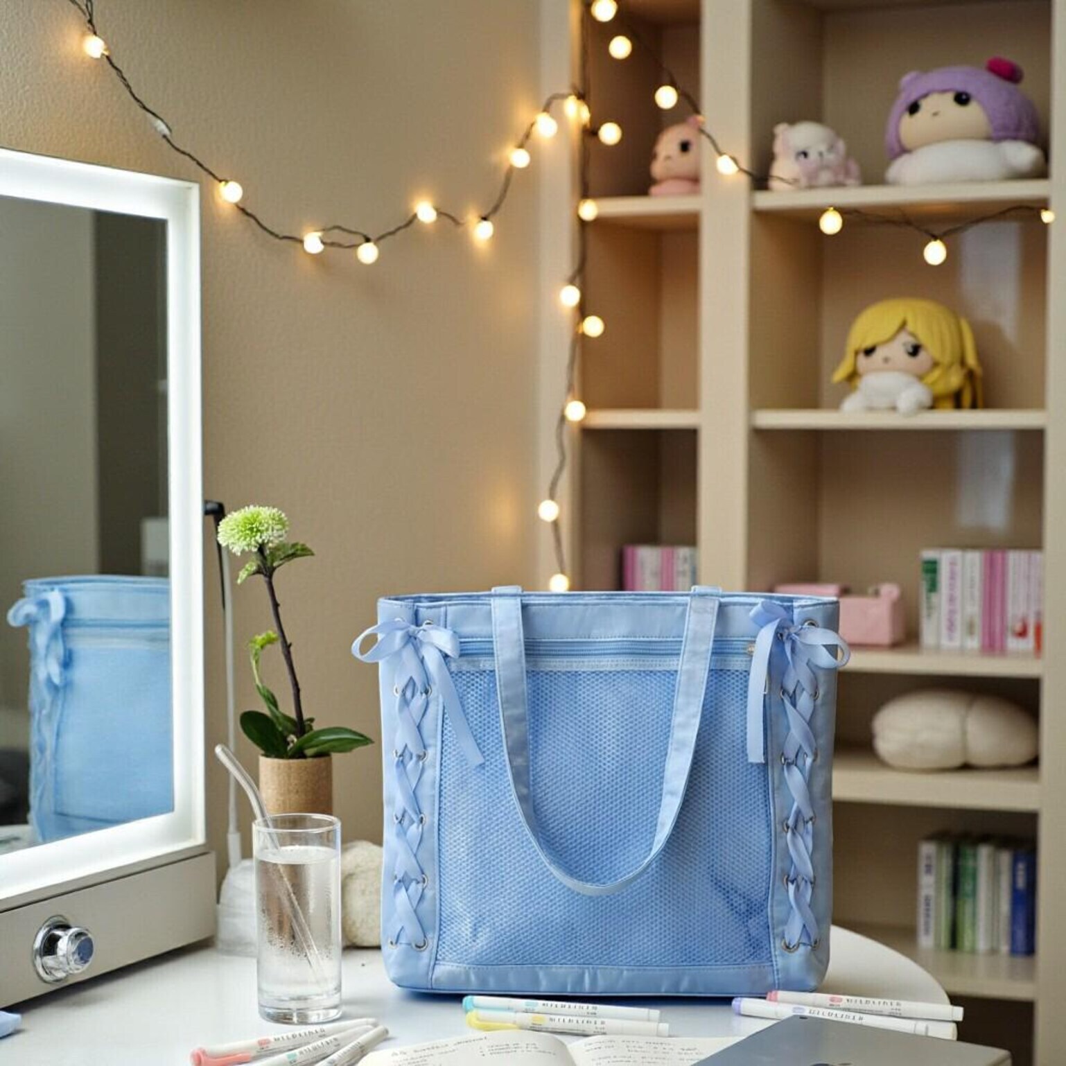 Pink Kawaii Convertible Ita Bag for Pin Display Pink Kawaii Convertible Ita Bag for Pin Display