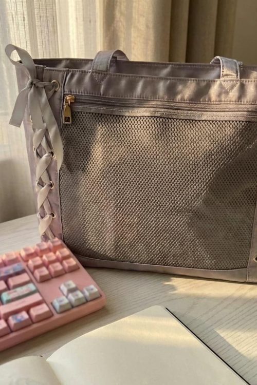 Pink Kawaii Convertible Ita Bag for Pin Display