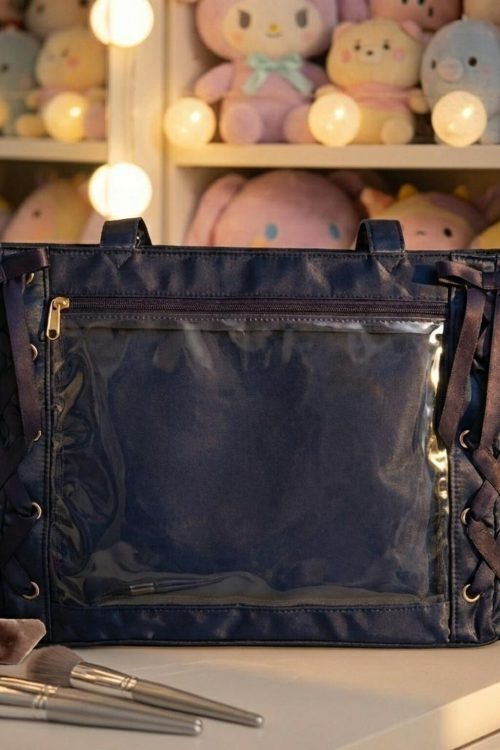 Pink Kawaii Convertible Ita Bag for Pin Display