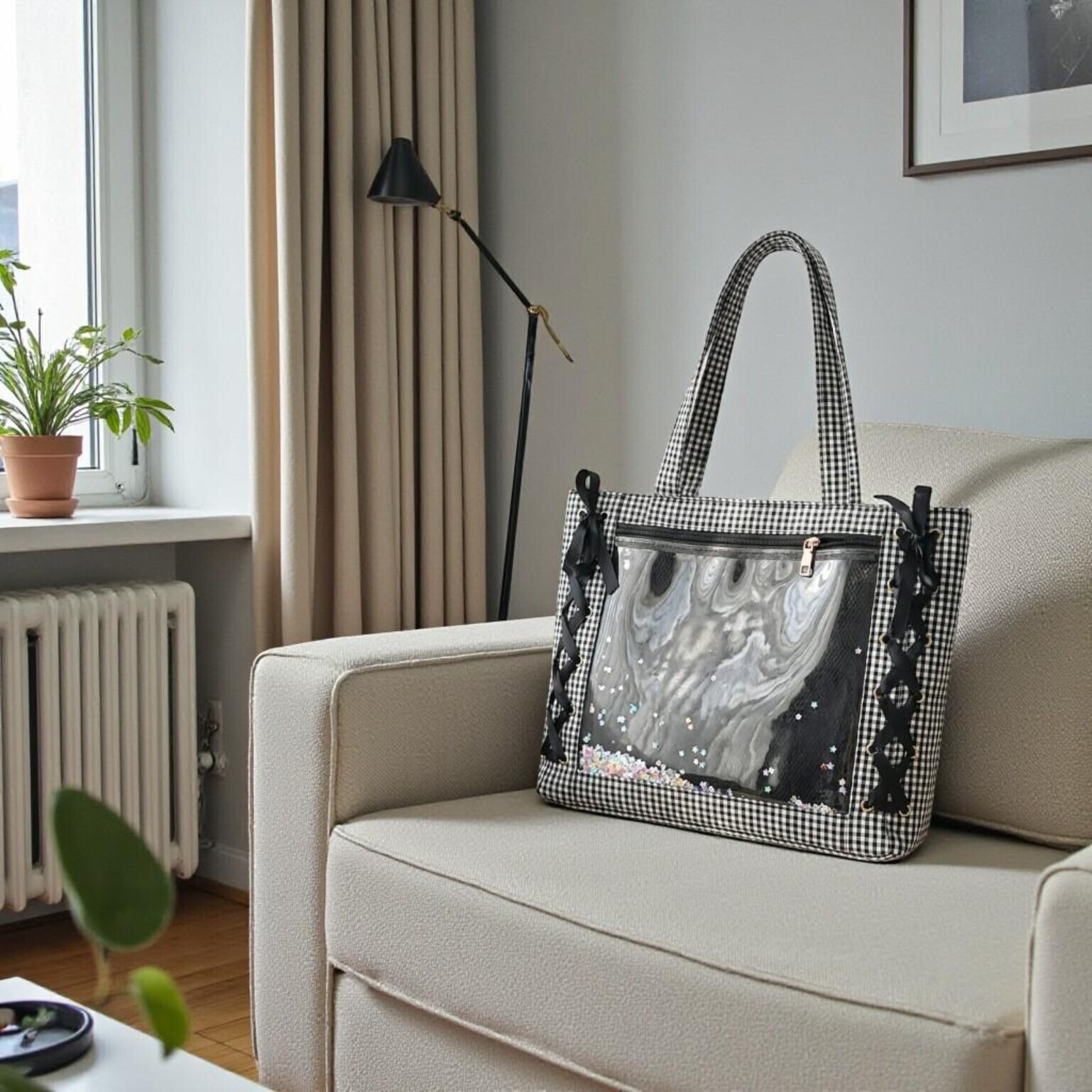 Pink Kawaii Convertible Ita Bag for Pin Display Pink Kawaii Convertible Ita Bag for Pin Display