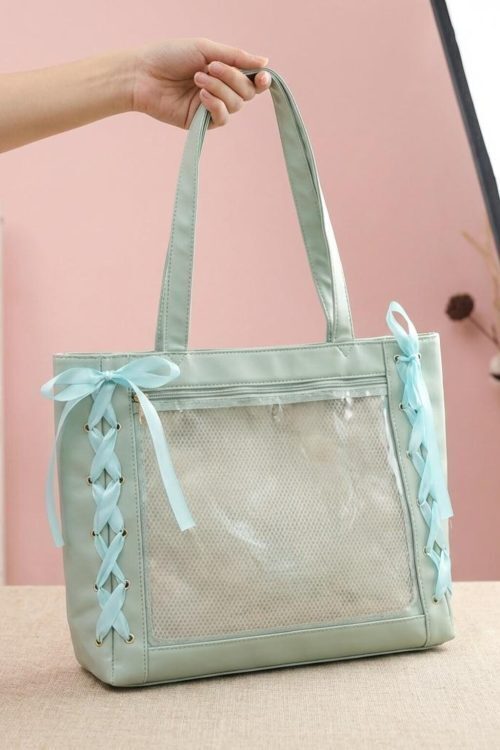 Pink Kawaii Convertible Ita Bag for Pin Display