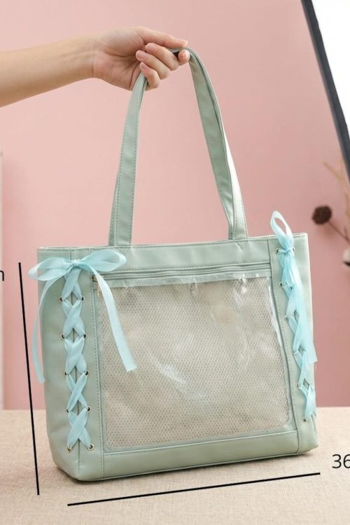 Pink Kawaii Convertible Ita Bag for Pin Display