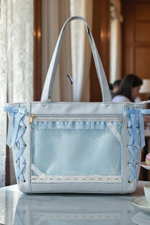 Pink Kawaii Convertible Ita Bag for Pin Display