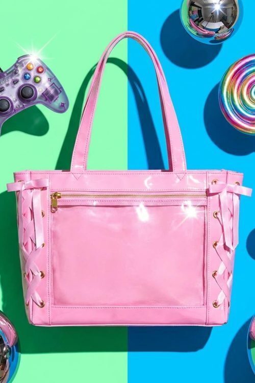 Pink Kawaii Convertible Ita Bag for Pin Display