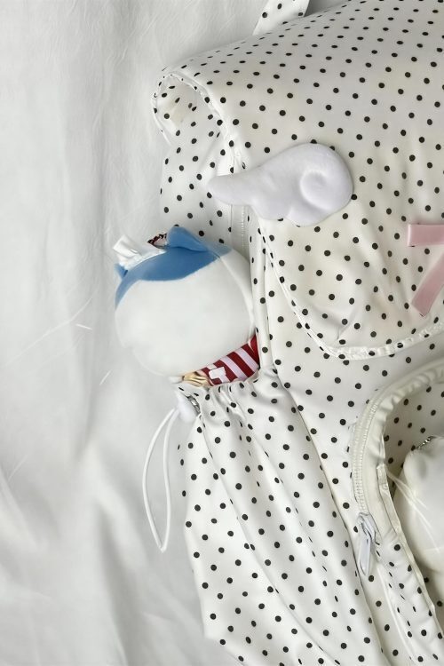 Pink Kawaii Y2K Ita Backpack with Clear Window for Plushies and Pins