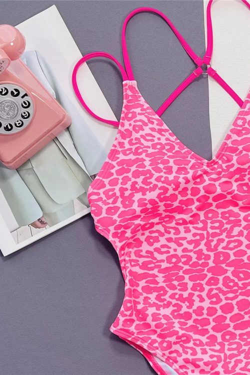 Pink Leopard Bikini Set