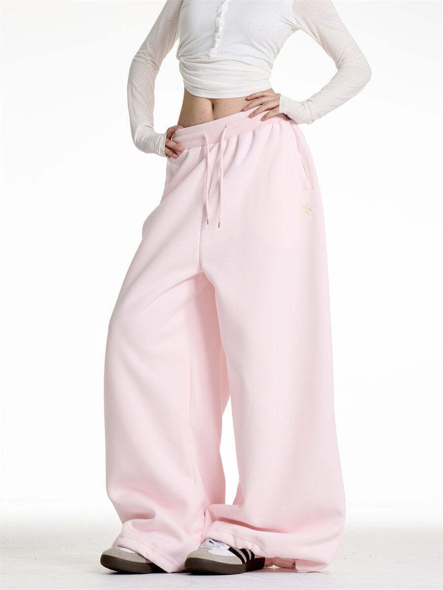 Pink Wide Sweatpants Pink Wide Sweatpants
