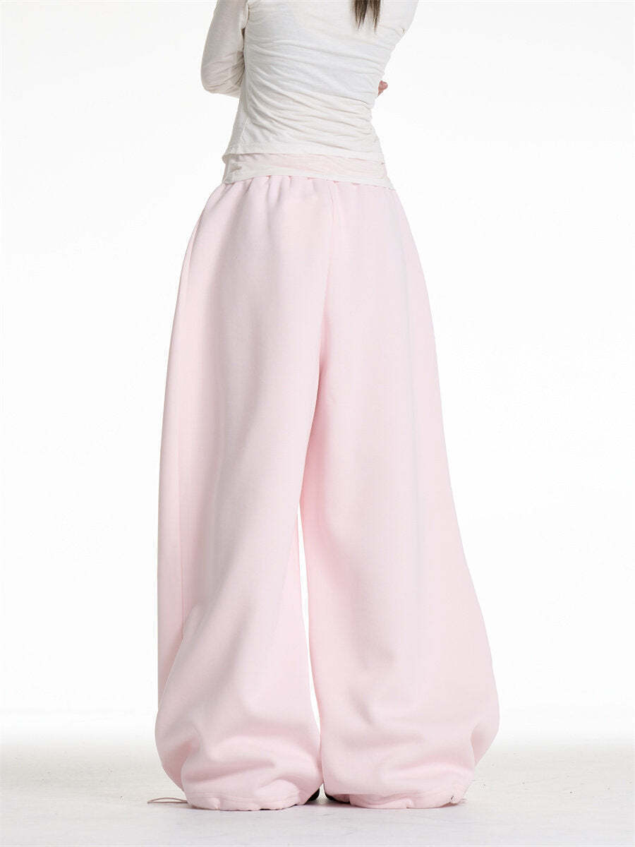 Pink Wide Sweatpants Pink Wide Sweatpants