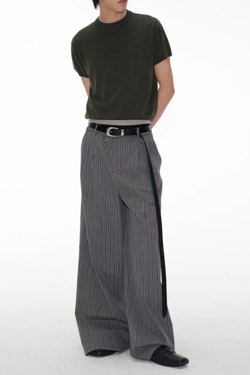 Pinstripe Wide Leg Pants