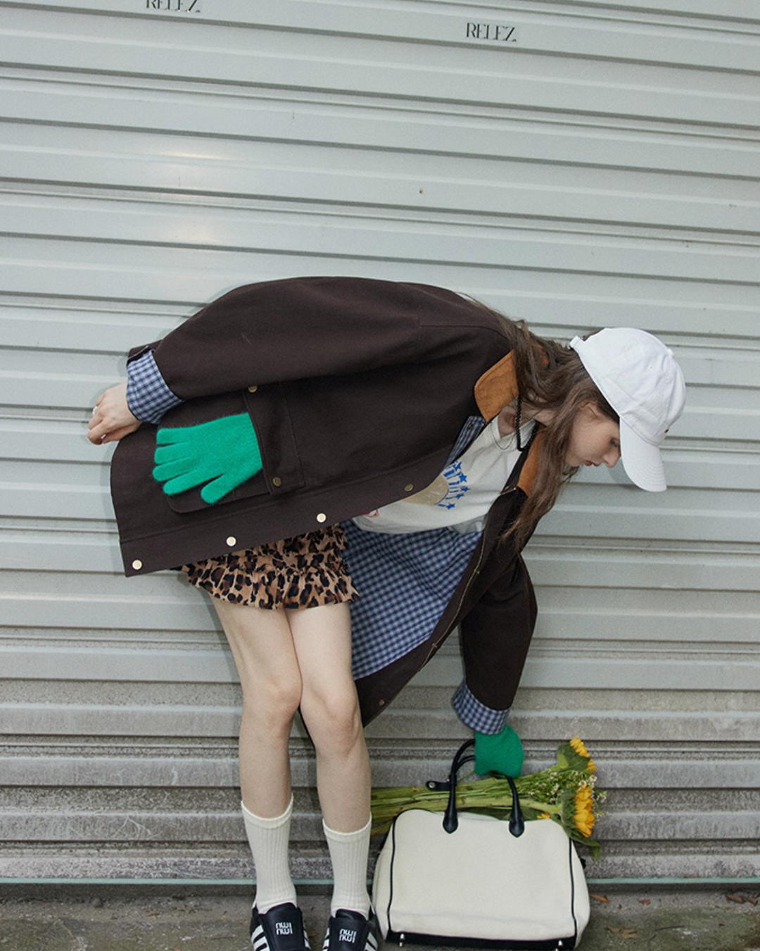 Plaid Design Loose Silhouette Jacket Plaid Design Loose Silhouette Jacket