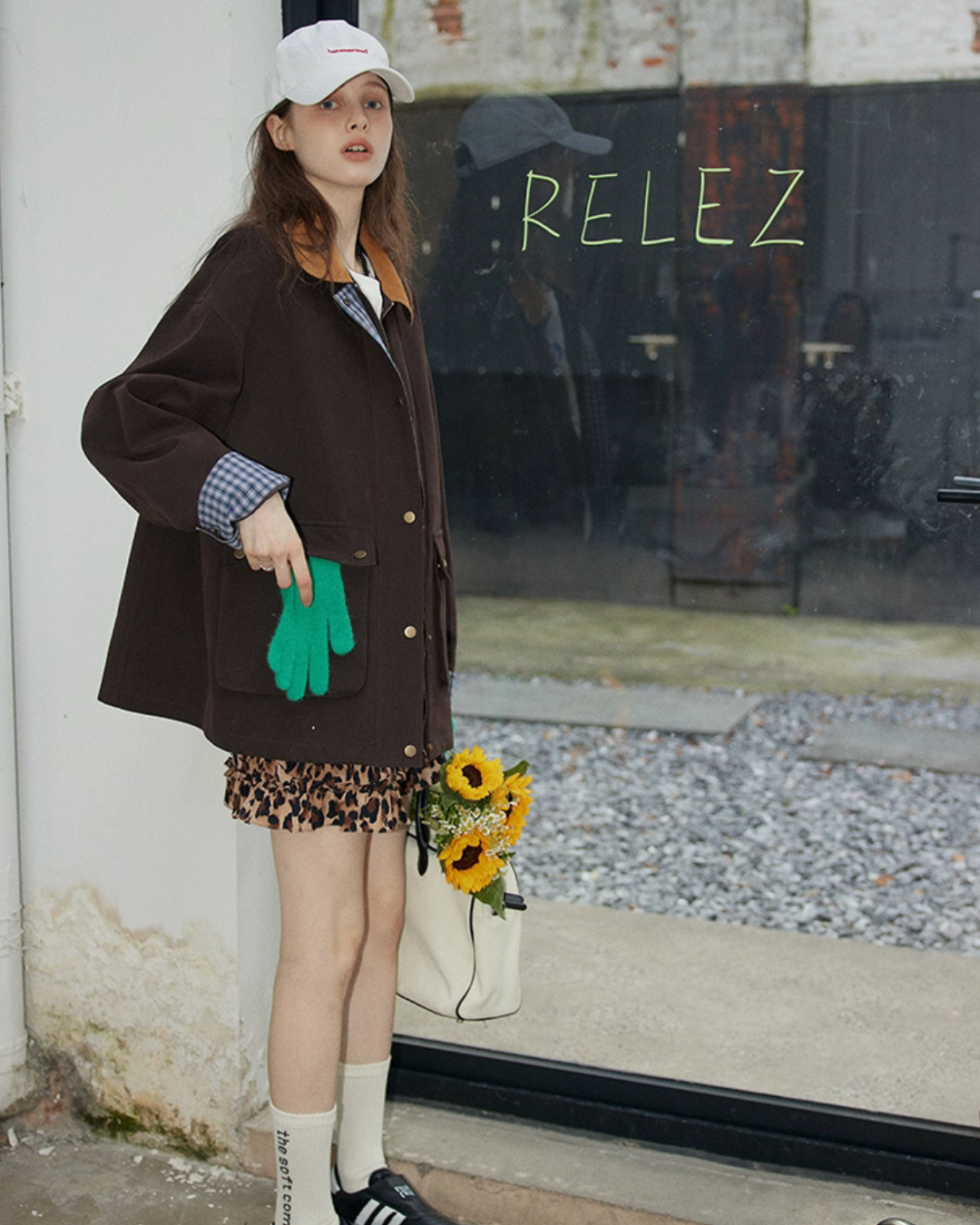 Plaid Design Loose Silhouette Jacket Plaid Design Loose Silhouette Jacket