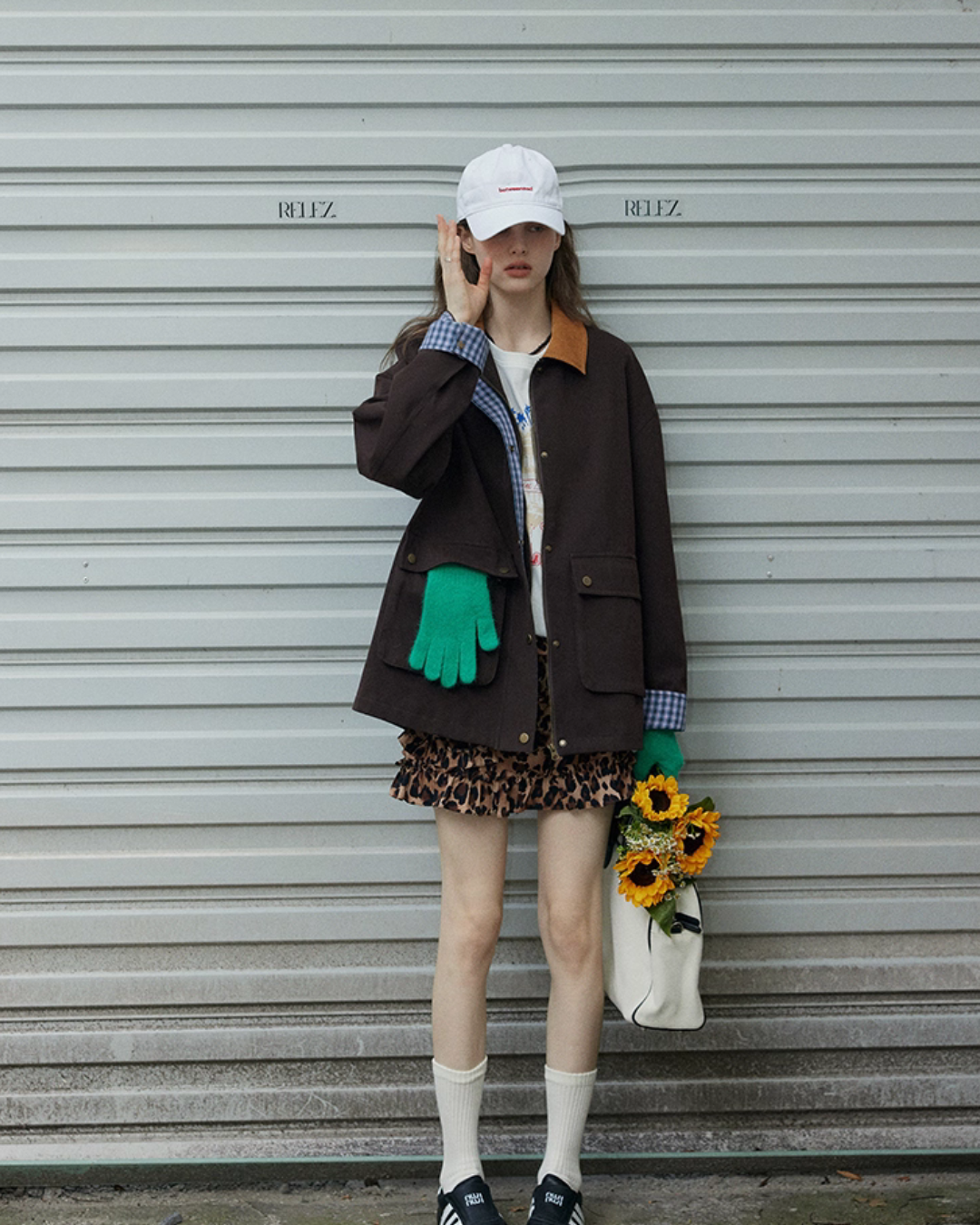 Plaid Design Loose Silhouette Jacket Plaid Design Loose Silhouette Jacket