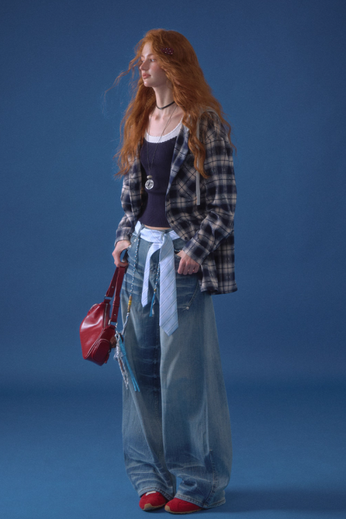 Plaid Hood Loose Shirt