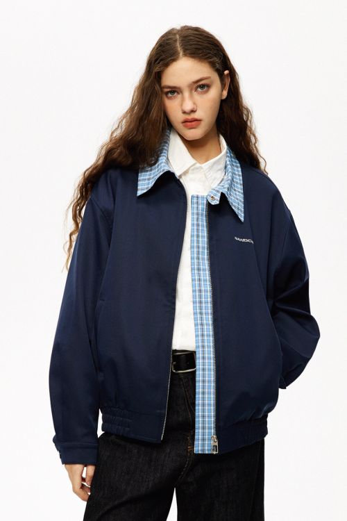 Plaid Loose Casual Jacket