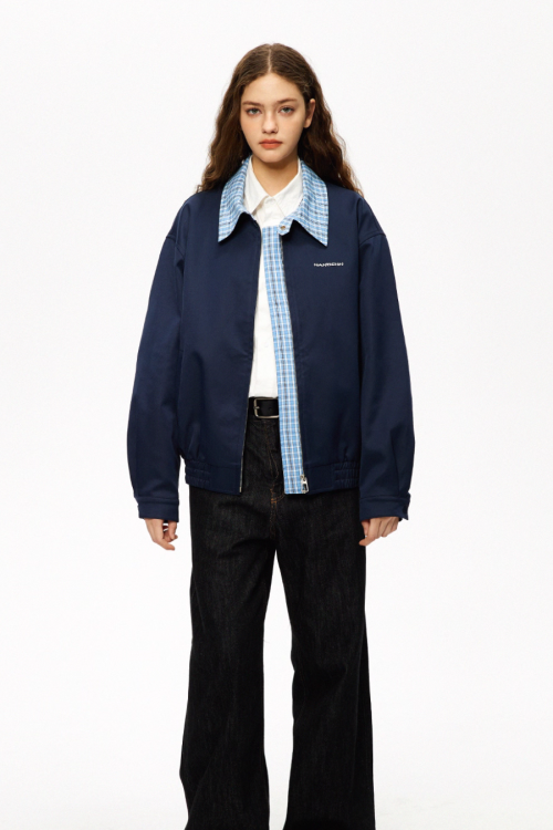 Plaid Loose Casual Jacket