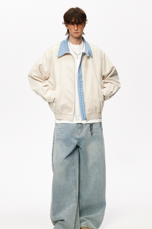 Plaid Loose Casual Jacket