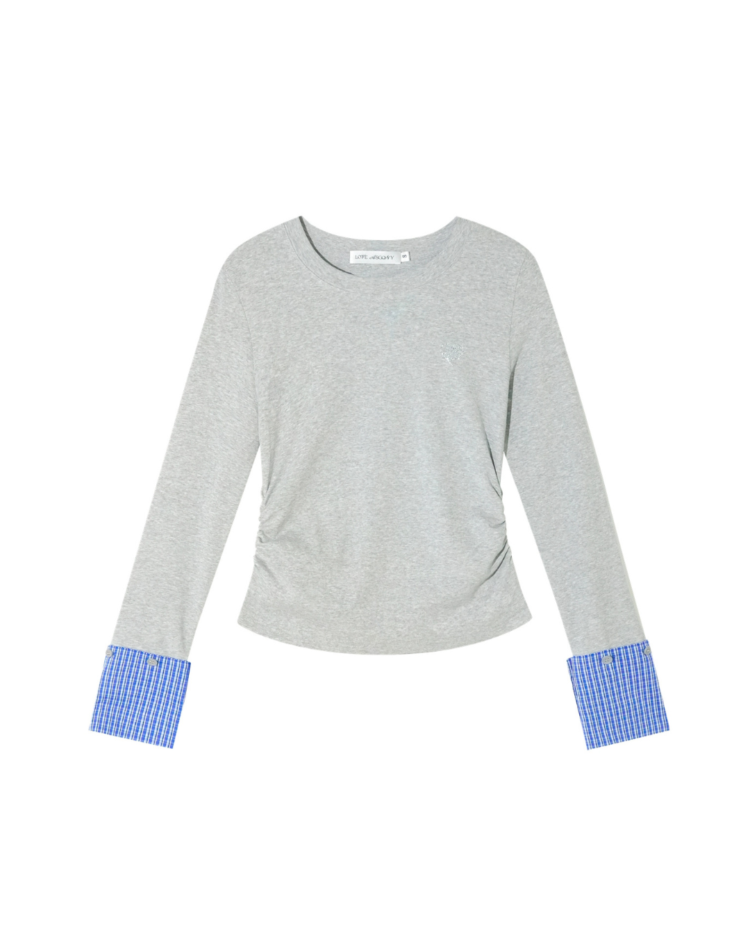 Plaid Patched Hood Jacket / Long Sleeve Top / Denim Pants Plaid Patched Hood Jacket / Long Sleeve Top / Denim Pants