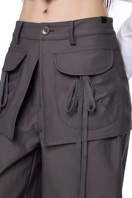 Pocket Wide-Leg Pants