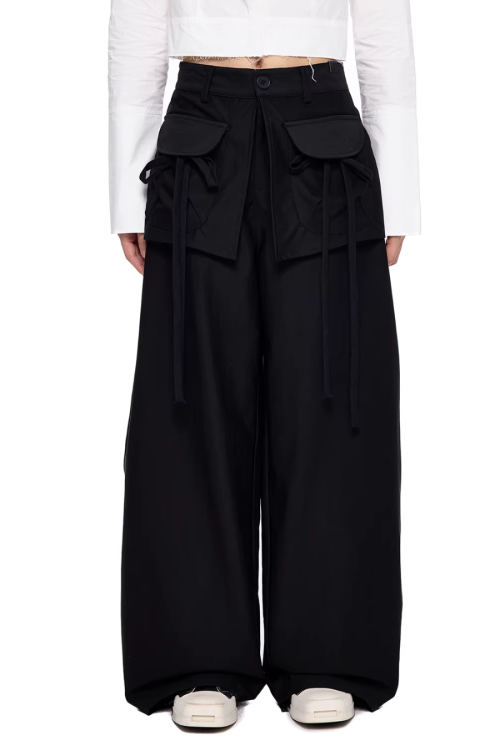 Pocket Wide-Leg Pants