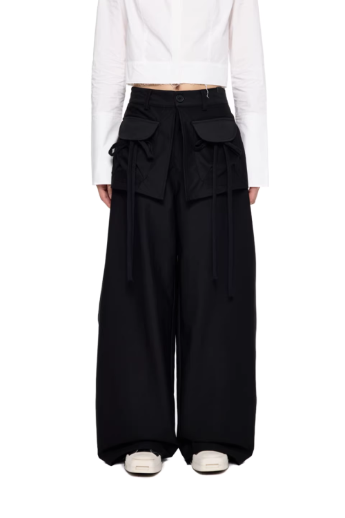 Pocket Wide-Leg Pants