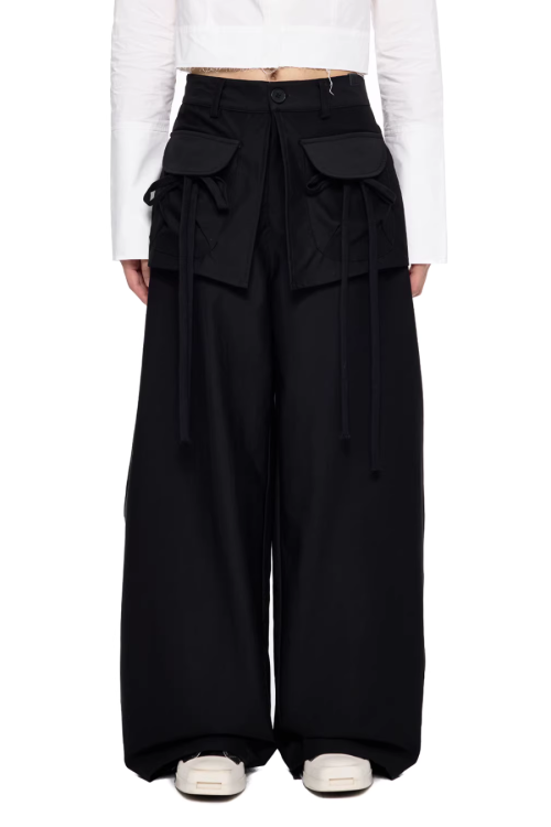 Pocket Wide-Leg Pants