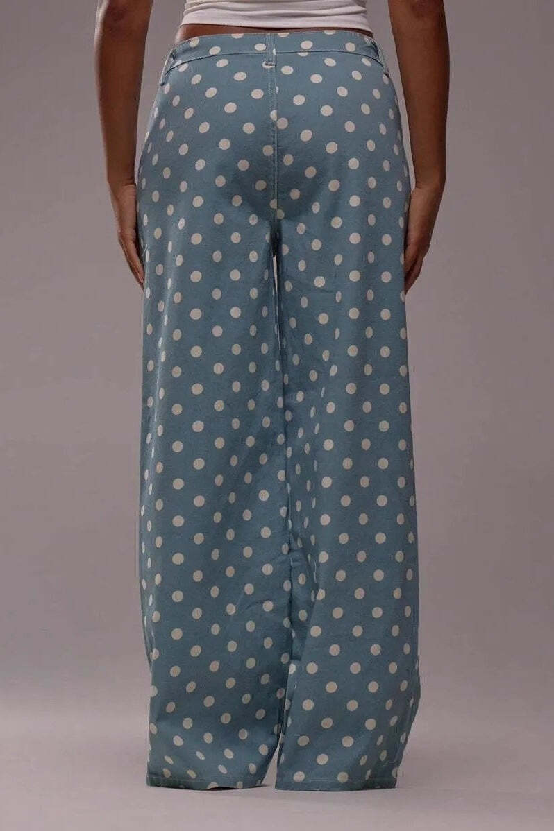 Polka Dot Loose Mid Rise Jeans Polka Dot Loose Mid Rise Jeans