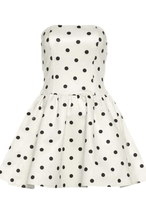 Polka Dot Preppy Mini Dress