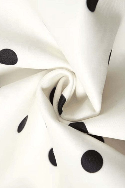 Polka Dot Preppy Mini Dress