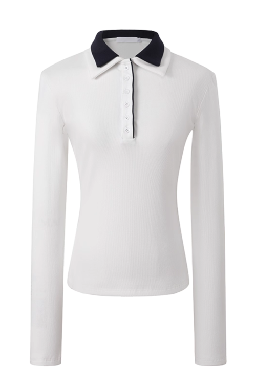 Polo Collar Base Tops / Bow Tube Top / Mini Skirt