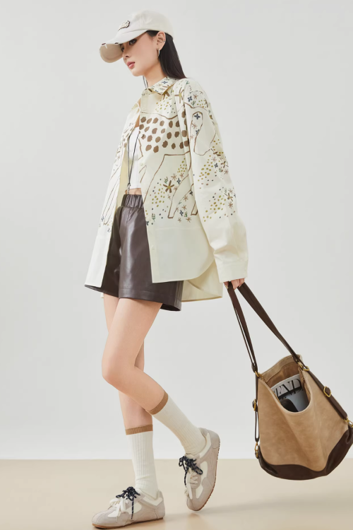 Pony Print Long-Sleeve Shirt