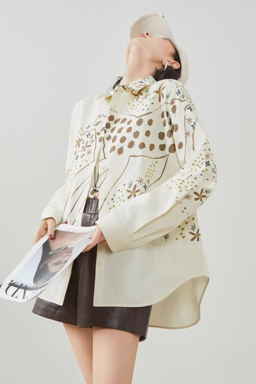 Pony Print Long-Sleeve Shirt