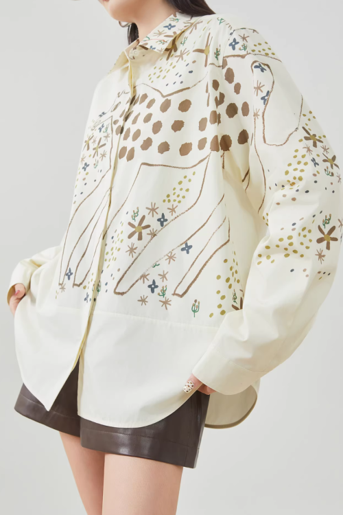 Pony Print Long-Sleeve Shirt