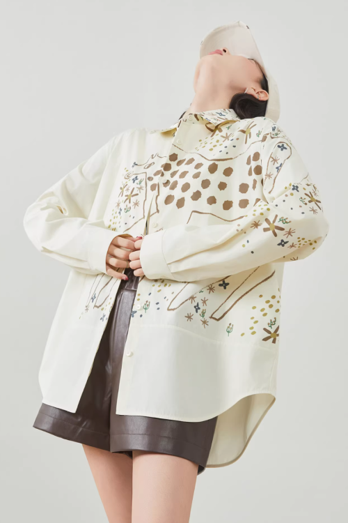 Pony Print Long-Sleeve Shirt