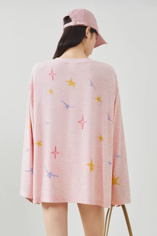 Pony Print Long-Sleeve T-Shirt