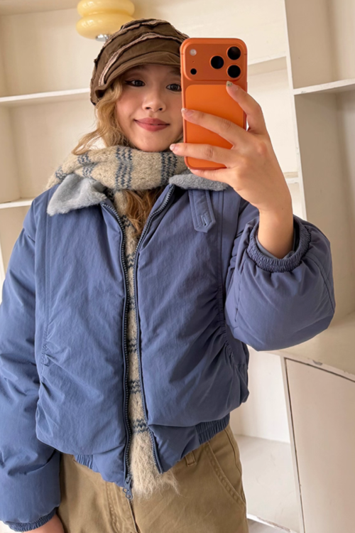 Puffer Collar Short Jacket