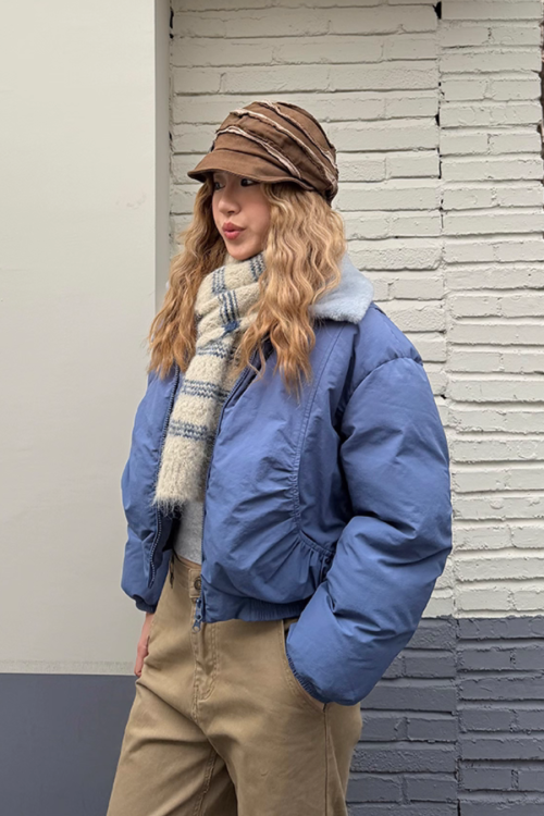 Puffer Collar Short Jacket