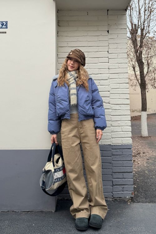 Puffer Collar Short Jacket